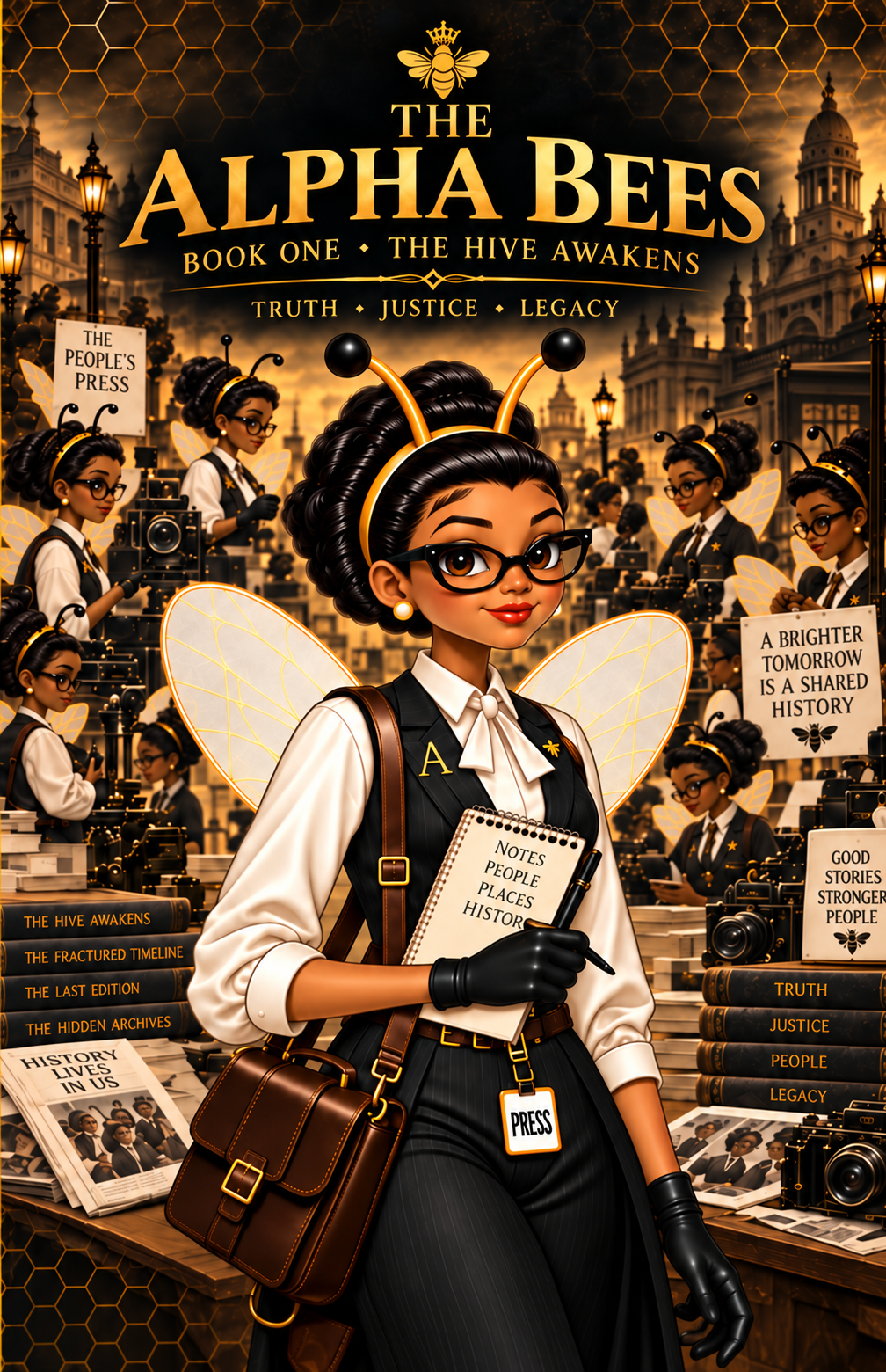 Official cover of The Alpha Bees: Book One, The Hive Awakens